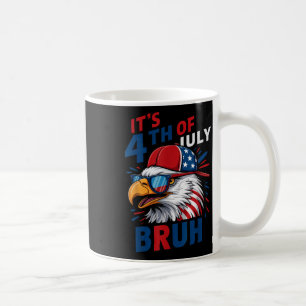 Bald Eagle Bruh 4th Of July Toddler Boys Independe Coffee Mug