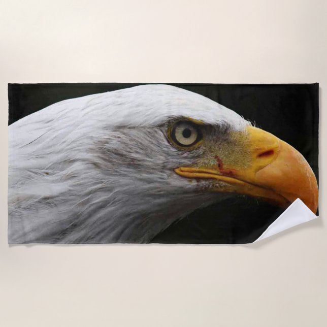 Bald Eagle btcnm Beach Towel (Front)