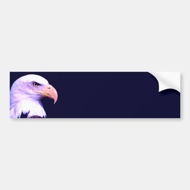 Bald Eagle Bumper Sticker (Front)