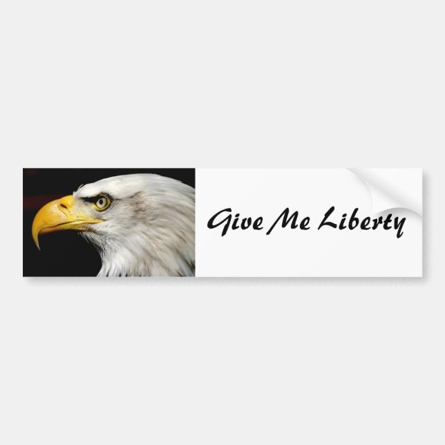 Bald Eagle Bumper Sticker (Front)