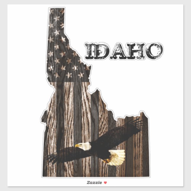BALD EAGLE BURNT WOOD - IDAHO PATRIOT BLK (Sheet)