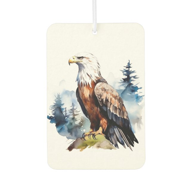 Bald Eagle Car Air Freshener (Front)