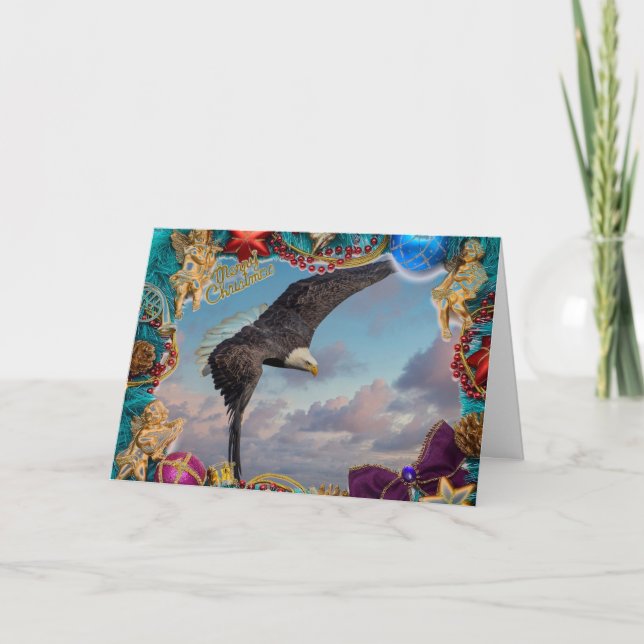 Bald Eagle Christmas Card (Front)