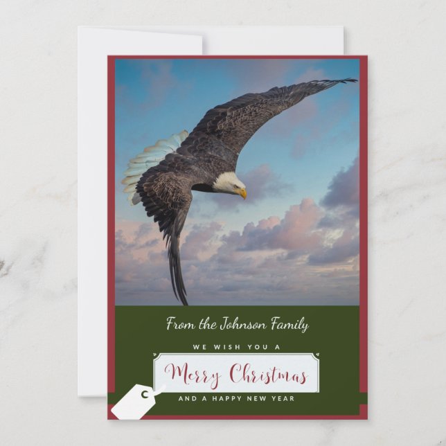 Bald Eagle Christmas Card (Front)