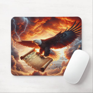 Bald Eagle Clutching the U.S. Constitution Mouse Mat