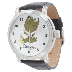 Bald Eagle Design Personalised Watch