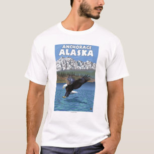 Bald Eagle Diving - Anchorage, Alaska T-Shirt