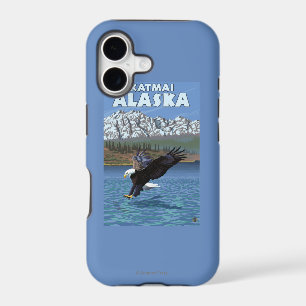Bald Eagle Diving - Katmai, Alaska