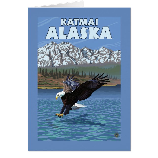 Bald Eagle Diving - Katmai, Alaska (Front)