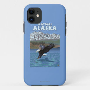 Bald Eagle Diving - Katmai, Alaska iPhone 11 Case