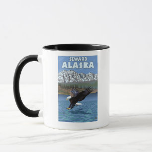 Bald Eagle Diving - Seward, Alaska Mug