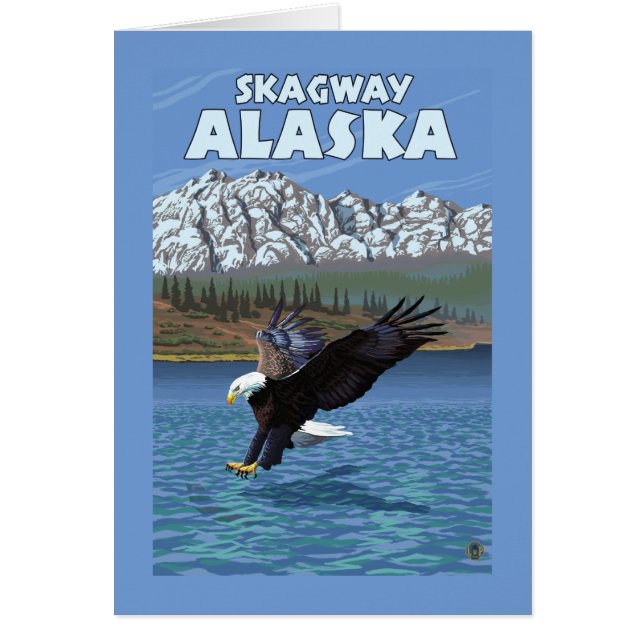 Bald Eagle Diving - Skagway, Alaska (Front)