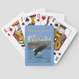 Bald Eagle Diving - West Yellowstone, MT Playing Cards