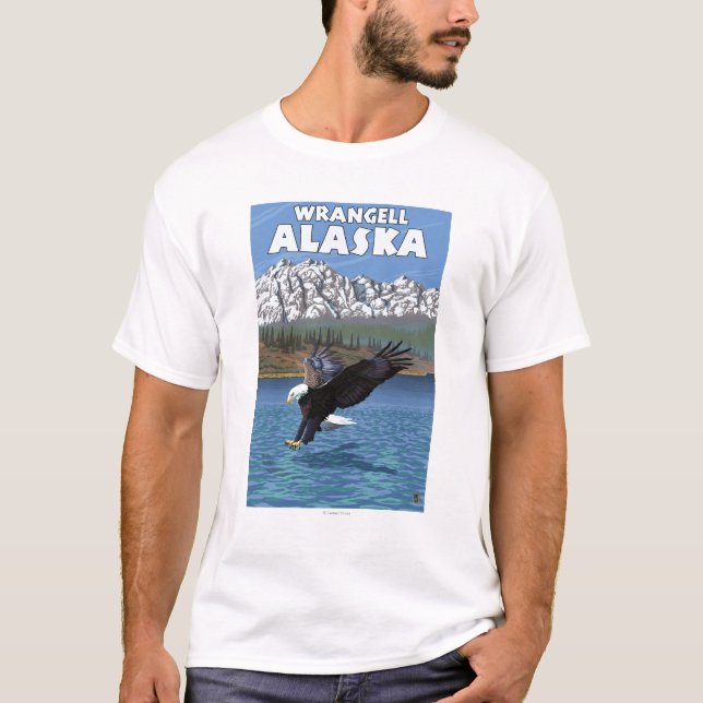 Bald Eagle Diving - Wrangell, Alaska T-Shirt (Front)
