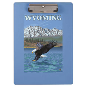 Bald Eagle Diving - Wyoming Clipboard