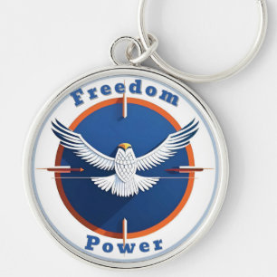 Bald Eagle Emblem Key Ring