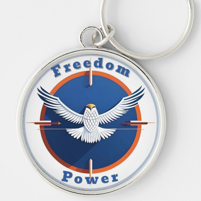 Bald Eagle Emblem Key Ring (Front)