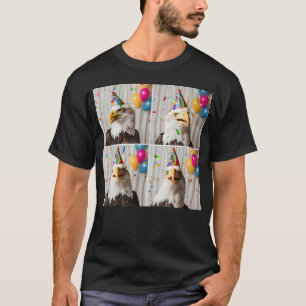 Bald Eagle Face Happy Bird Of Prey Portrait Eagle T-Shirt