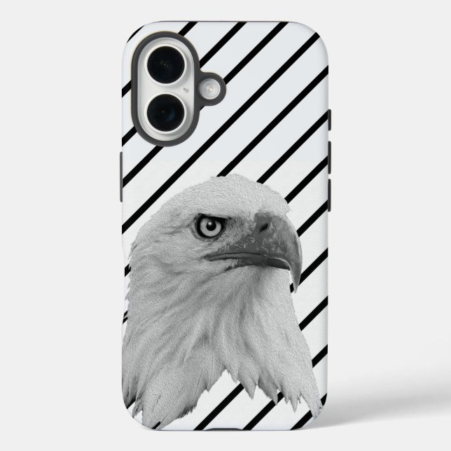 Bald Eagle Face Oil Paint, Case-Mate iPhone Case (Back)