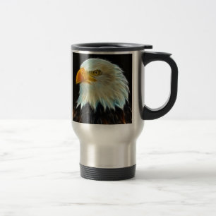 Bald Eagle fantasy travel mug