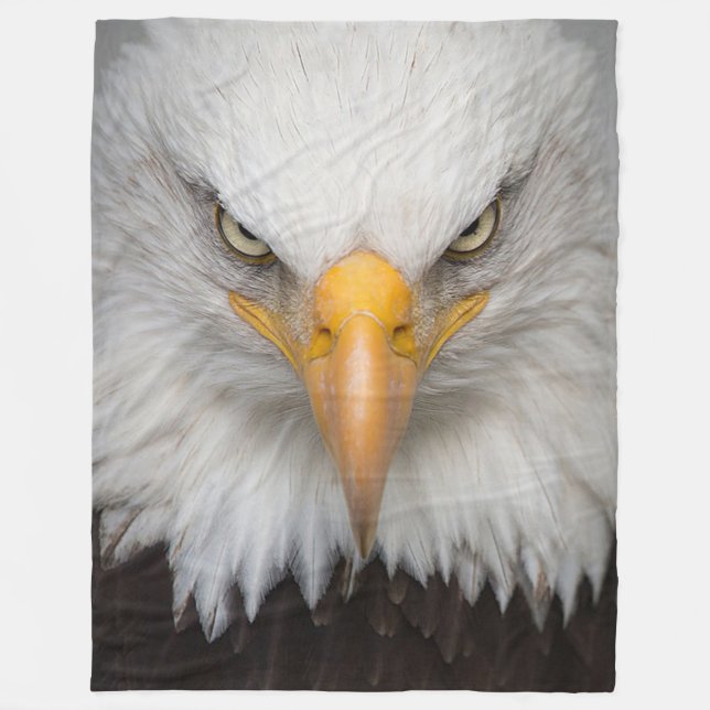 Bald Eagle Fleece Blanket (Front)