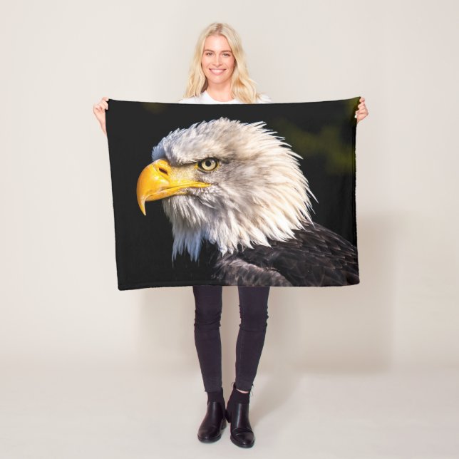 Bald Eagle Fleece Blanket (In Situ)