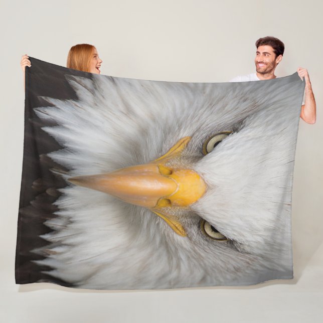 Bald Eagle Fleece Blanket (In Situ)