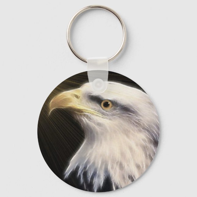 Bald Eagle / Fly With The Eagles Key Ring (Front)