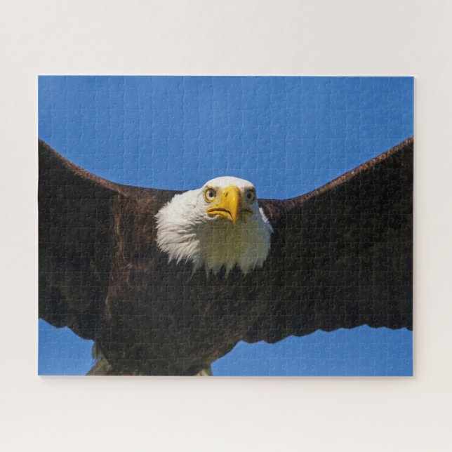 Bald Eagle Flyby Up Close Jigsaw Puzzle (Horizontal)