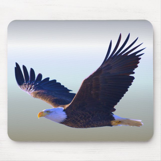 Bald Eagle Flying Mouse Mat (Front)