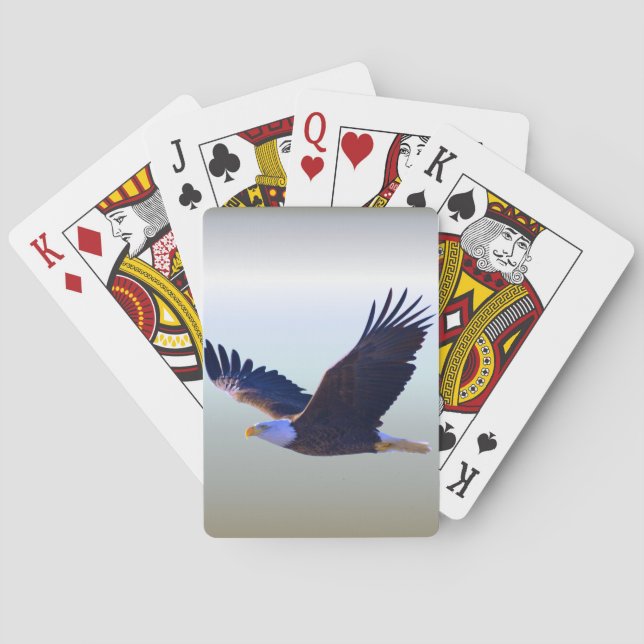 Bald Eagle Flying Playing Cards (Back)