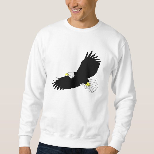 Bald Eagle Flying Sweatshirt (Front)