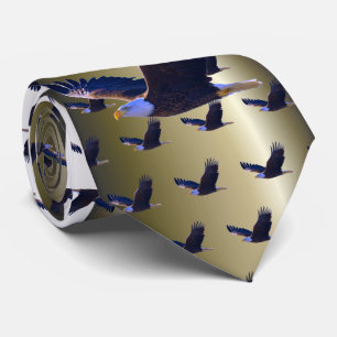Bald Eagle Flying Tie