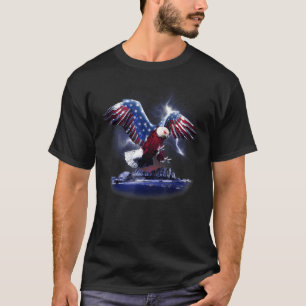 Bald Eagle Freedom American Patriot Veterans Day P T-Shirt