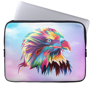 Bald Eagle Geometric Prismatic Design-80590 Laptop Sleeve