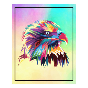 Bald Eagle Geometric Prismatic Design-80590 Photo Print