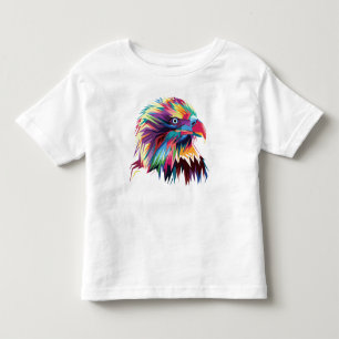 Bald Eagle Geometric Prismatic Design-80590 Toddler T-Shirt