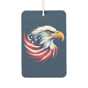 Bald Eagle Gift for Him – USA Patriotic Artwork Car Air Freshener