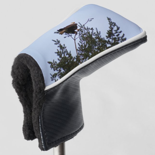 Bald Eagle Golf Head Cover (3/4 Front)