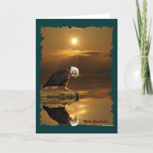 Bald Eagle Gratitude Wildlife Greeting Card