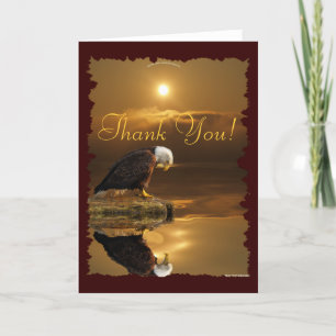 Bald Eagle Gratitude Wildlife Thank You Card