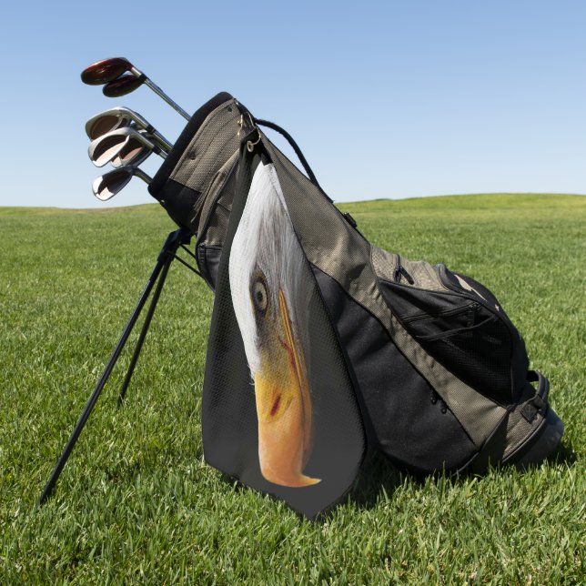 Bald Eagle gta Golf Towel (Green)