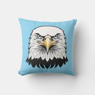 Bald eagle head cushion