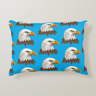 Bald eagle head decorative cushion