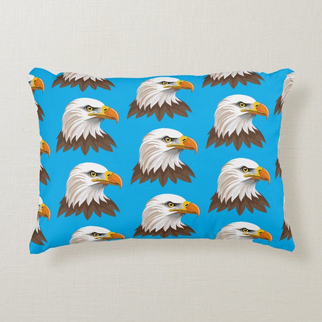 Bald eagle head decorative cushion (Front)