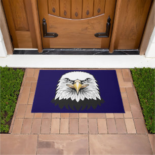 Bald eagle head doormat