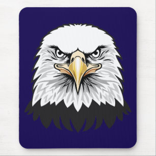 Bald eagle head mouse mat