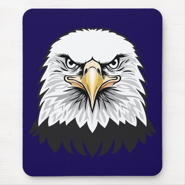 Bald eagle head mouse mat (Front)
