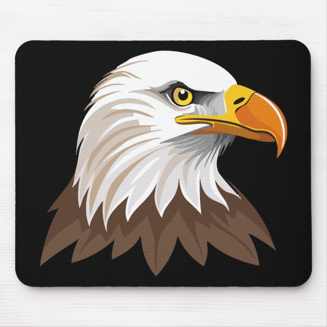 Bald eagle head mouse mat (Front)