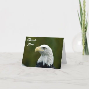 Bald Eagle head Thank You Note Card